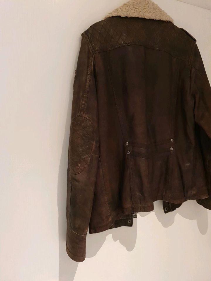 Lederjacke in Vintage Stil in braun von Gipsy in Karlsruhe