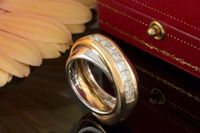 Cartier Ring mit Carré Diamanten Gold Weißgold Bicolor 750 Nordrhein-Westfalen - Wegberg Vorschau