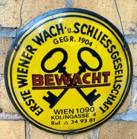 altes Schild aus Emaille Berlin - Wilmersdorf Vorschau