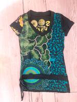 Desigual T-Shirt grün/bunt Gr. S Bayern - Roßtal Vorschau