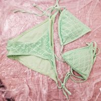 H&M Triangle Bikini 2 Teil Set Neon-Grün Häkel Optik wie Neu Baden-Württemberg - Mannheim Vorschau