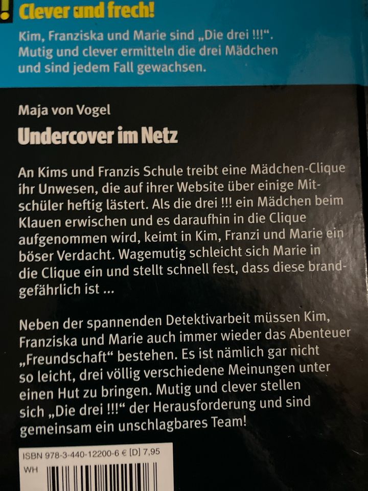 Die drei !!! buch, Titel Undercover im Netz in Neustadt am Rübenberge