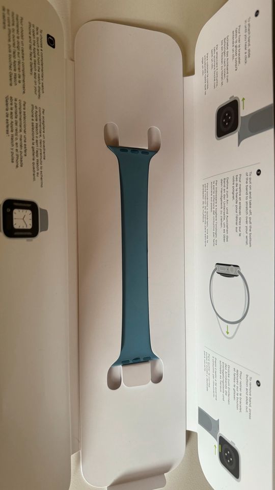 Apple Watch Solo Loop 44mm northern Blue - size 4 - neu in Raunheim