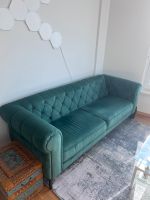 2x Alcantara Sofa Couch grün  2.1&1.9m neuwertig v. XXXL Frankfurt am Main - Bockenheim Vorschau