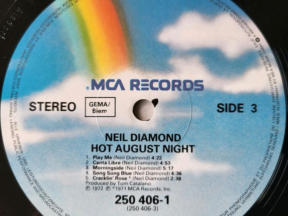 Hot August Night Doppellp. Von Neil Diamond in Bielefeld