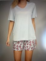 Shorty - Pyjama Little Rose, hellblau-pink, Größe L, neu Hessen - Hosenfeld Vorschau