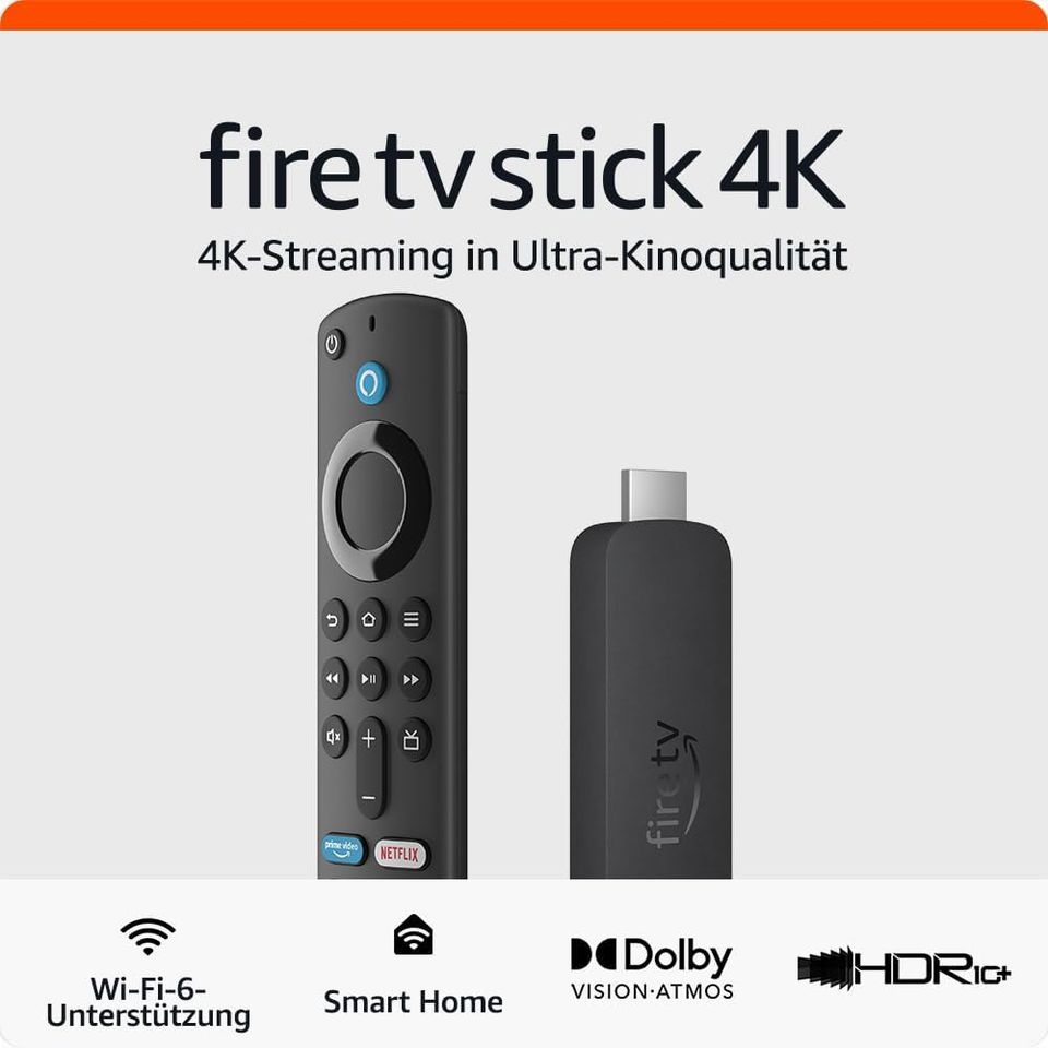 Amazon Fire TV Stick 4K (2. Gen. 2023) Alexa NEU + OVP versiegelt in Rheinstetten