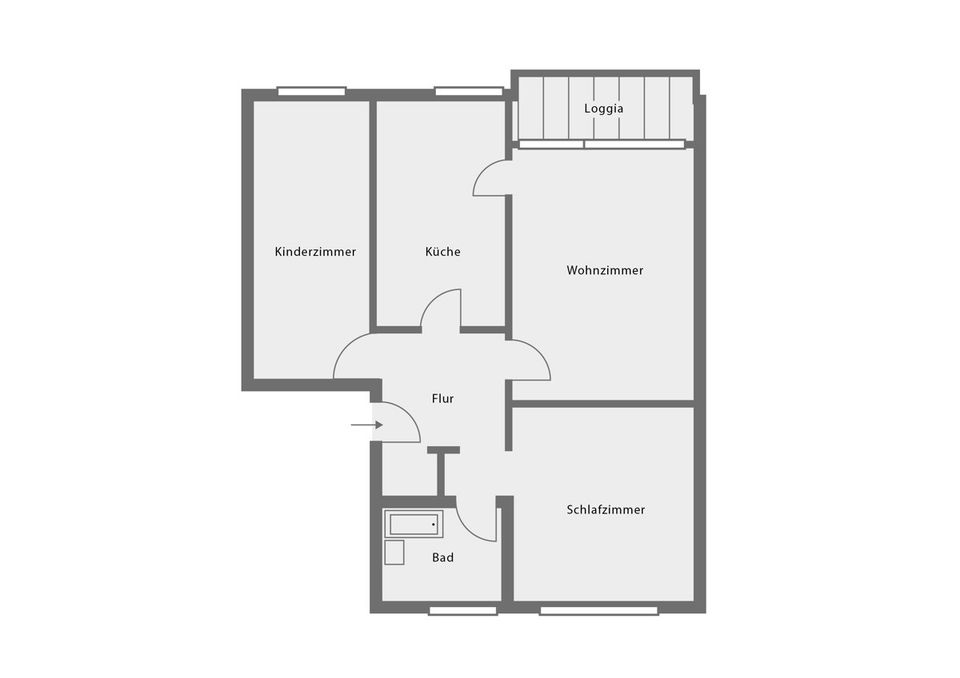 Renovierte 3-Raum-Wohnung im 3.OG in gefragter und familienfreundlicher Wohnanlage Ruhrhöhe in Witten