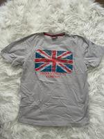 Shirt kurzärmelig  Damen influx  Gr.2/S grau Flagge England Saarland - Nalbach Vorschau