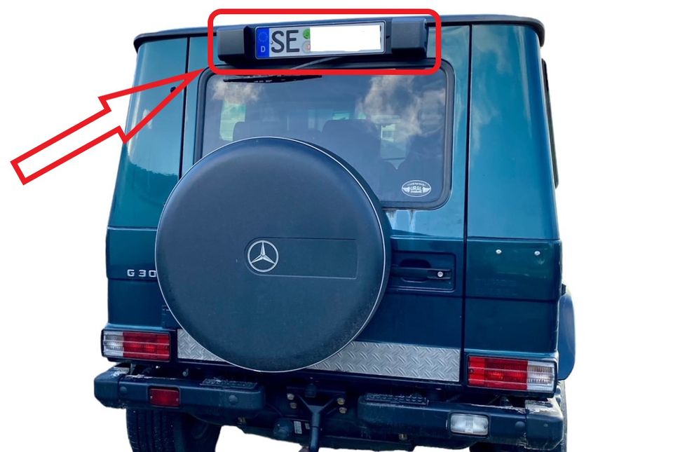 Kennzeichenhalter Oben Mercedes-Benz G-Professional PUR W461 W463 in Trappenkamp