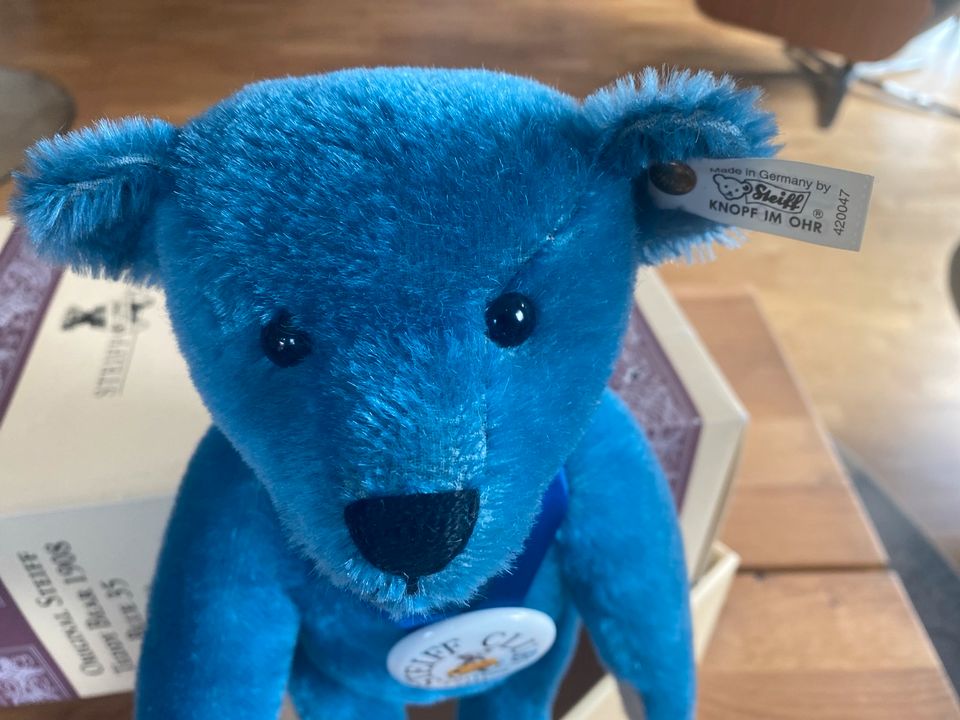 Original Steiff Teddybär 1908 / Blau 35. - limitierte Auflage in Idstein