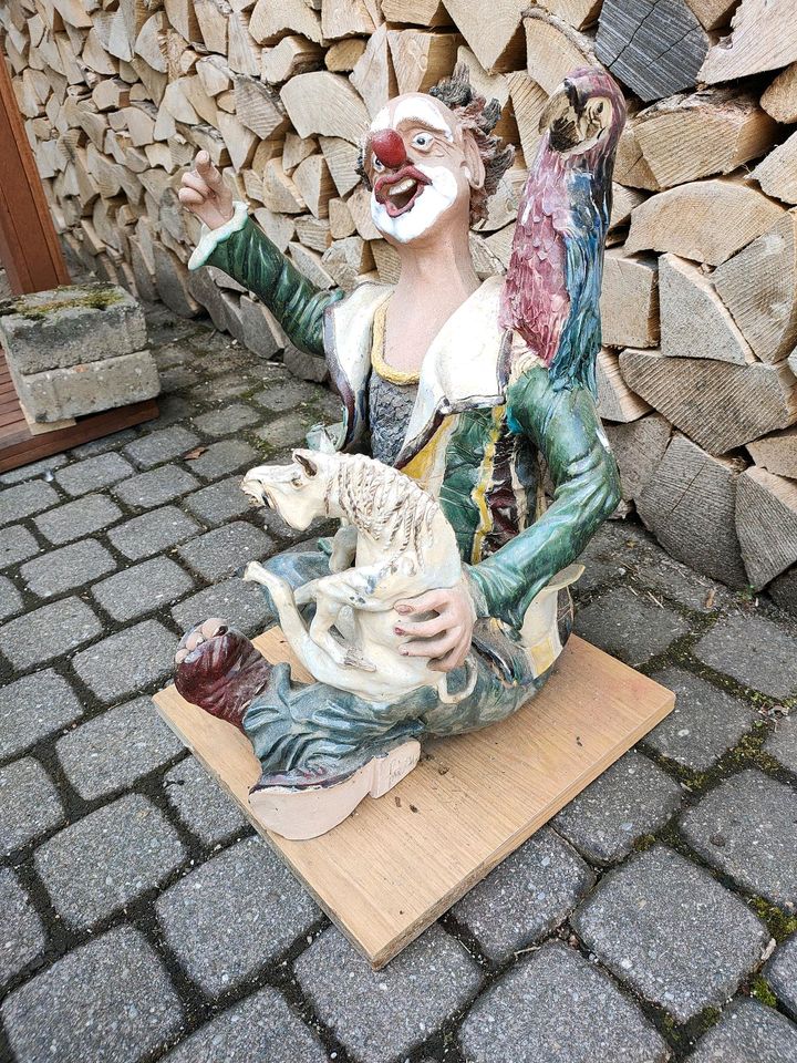 Harlekin clown Scherzkeks aus Ton, skurril, witzig, Blickfänger! in Bad Griesbach im Rottal