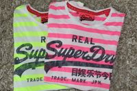 SUPERDRY-2 Shirts-neongelb/weiß,pink/weiß gestreift, Gr.S Niedersachsen - Vechelde Vorschau