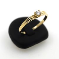 Solitär Brillant Ring 585 Gold 14 Kt Gelbgold www.juweliero.de Nordrhein-Westfalen - Gelsenkirchen Vorschau