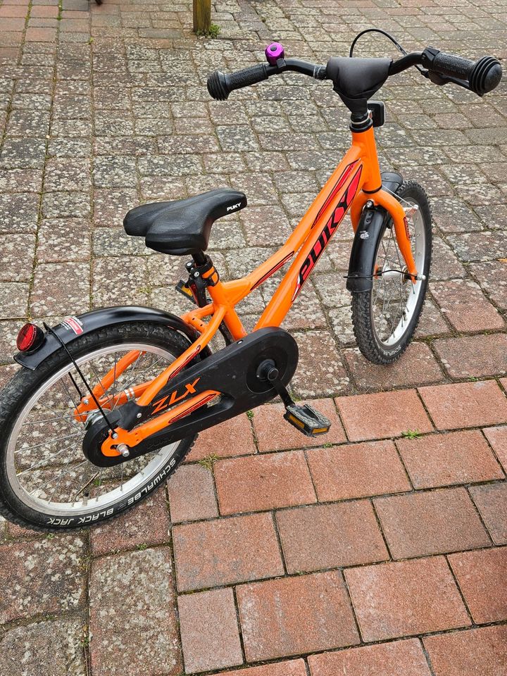PUKY 18 Zoll Alu Kinderfahrrad in orange in Bad Münder am Deister