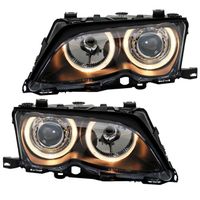 Scheinwerfer Angel Eyes für BMW E46 Limo Touring 01-05 Schwarz Brandenburg - Werneuchen Vorschau