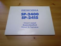SEIKOSHA SP-2400 / 2415 Benutzerhandbuch Dithmarschen - Heide Vorschau