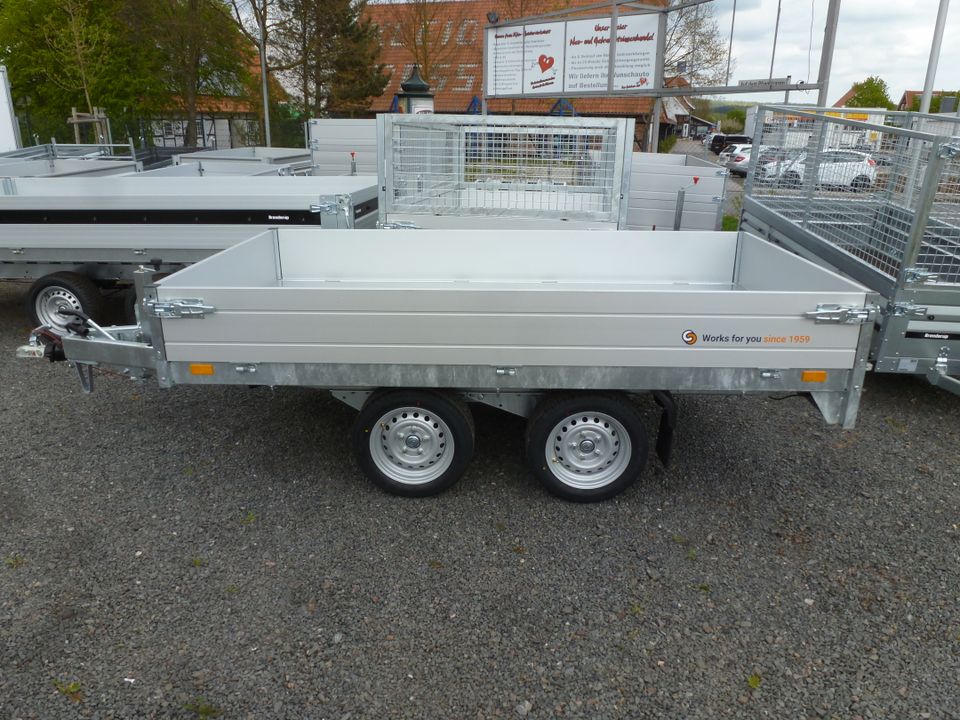 Anhänger Kipper 2700 Kg NEU SARIS Laubgitter 276x150x90  100 km/h in Breitenworbis