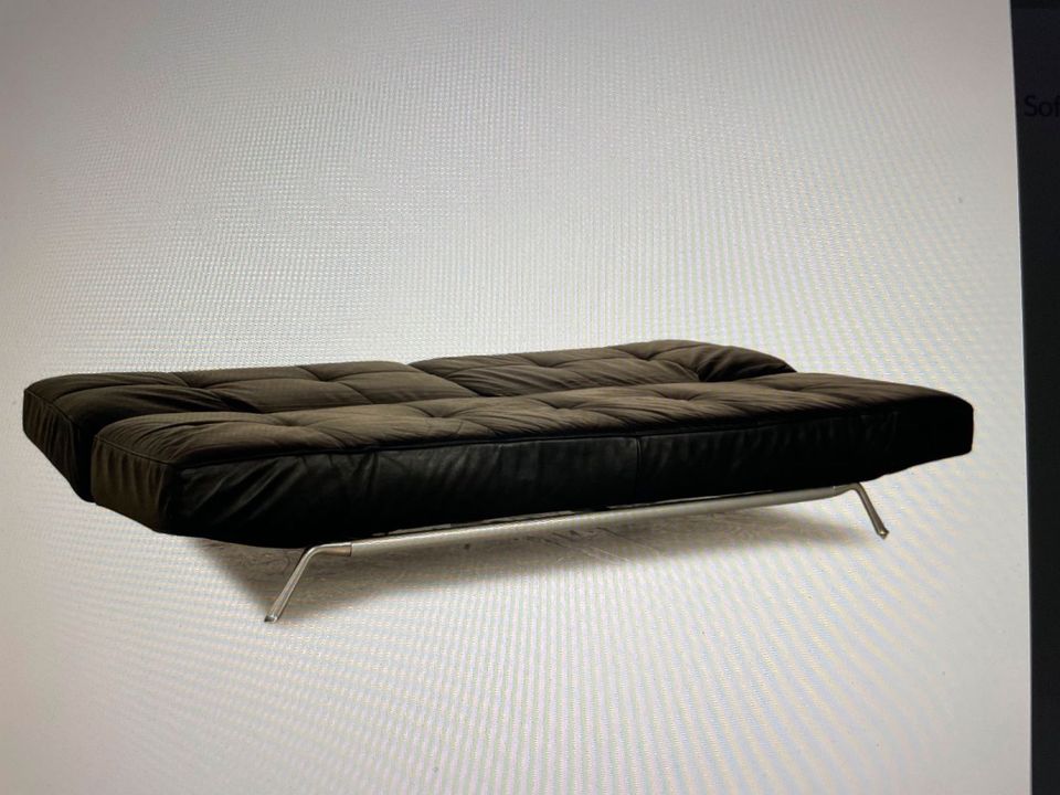 Ligne Roset  Leder Sitz/Schlafcouch Smala weiß in Leipzig