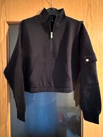 Taillenkurzes Sweat von Only, Zip, Ärmeltasche, schwarz, Gr. M Hessen - Bad Camberg Vorschau