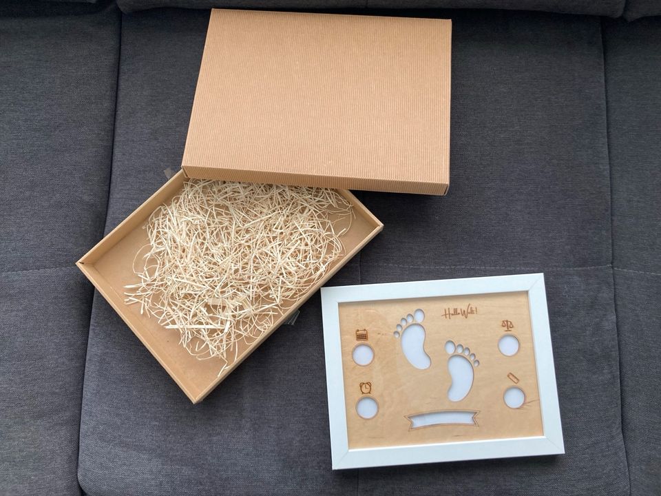 Geschenk Baby Geburt Geldgeschenk Bilderrahmen in Möser