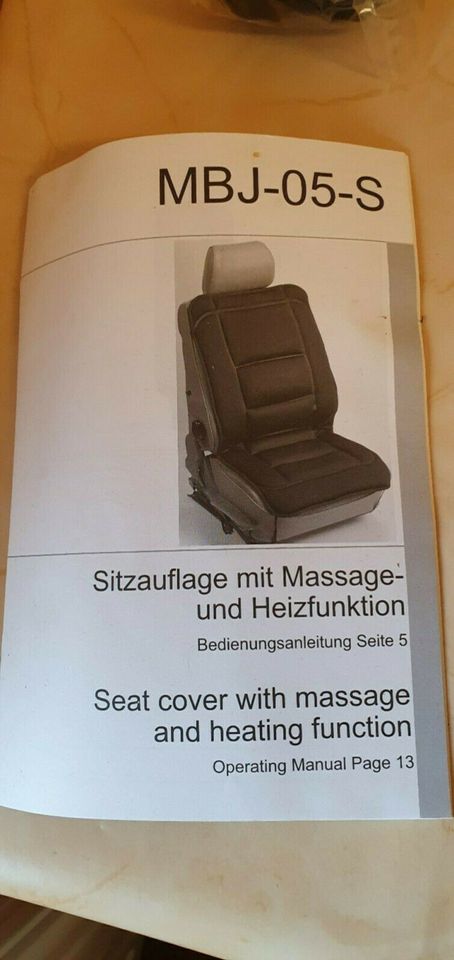 Sitzauflage mit Massage und Heizfunktion Body-N-Joy MBJ-05-S in Burkau
