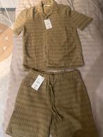 Zara Set Khaki man Herren Hemd Shorts gr M neu UVP 100€ Brandenburg - Strausberg Vorschau
