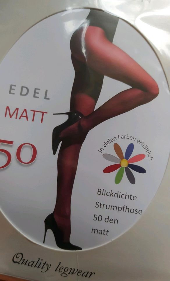 Fahrenheit Strumpfhose orange  50 blickdicht weich matt  XXL NEU in Baiersdorf