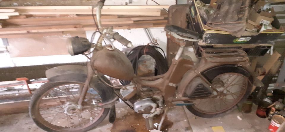 Simson SR2 E Garagenfund ohne Papiere Mofa Moped Oldtimer 1960 in Appenrode