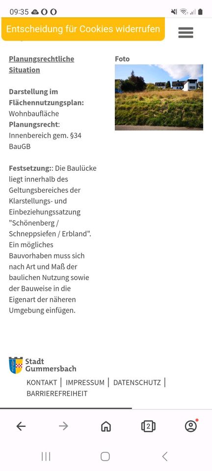 Verkauf einer Baulücke! in Gummersbach