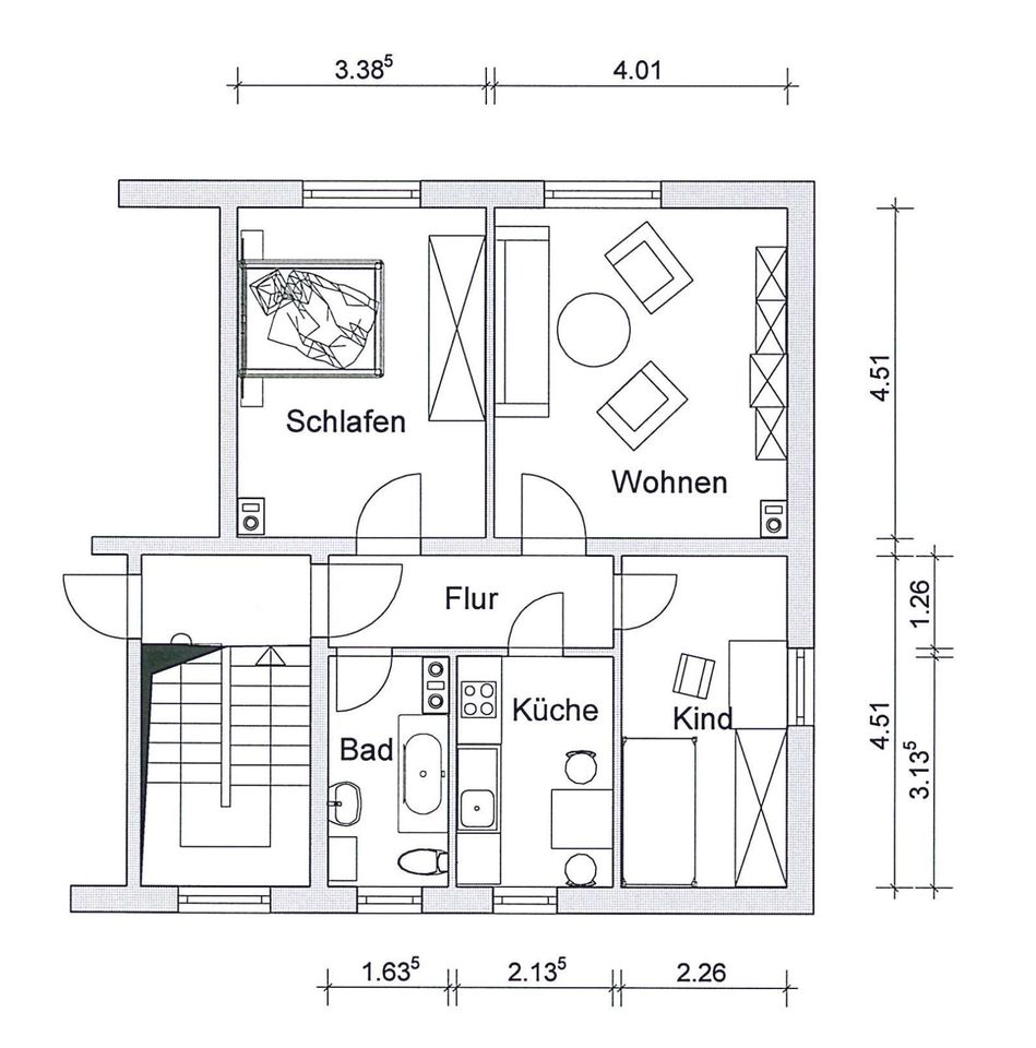 Wohnung mit Garten im Angebot in Neukieritzsch