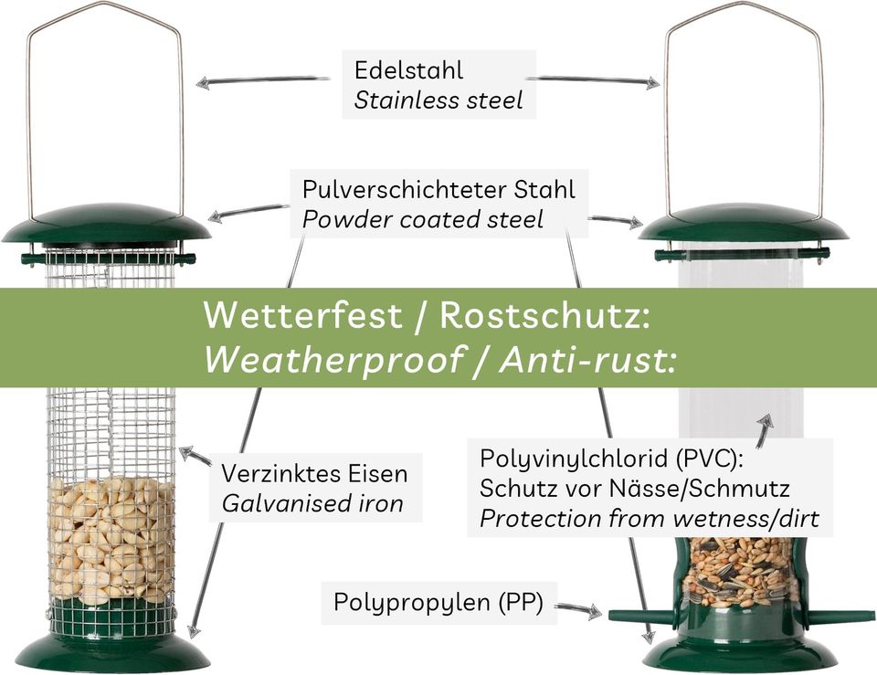 2x Vogelfutterspender Vogelfutterstation Futterstation Wildvögel in Friedberg (Hessen)