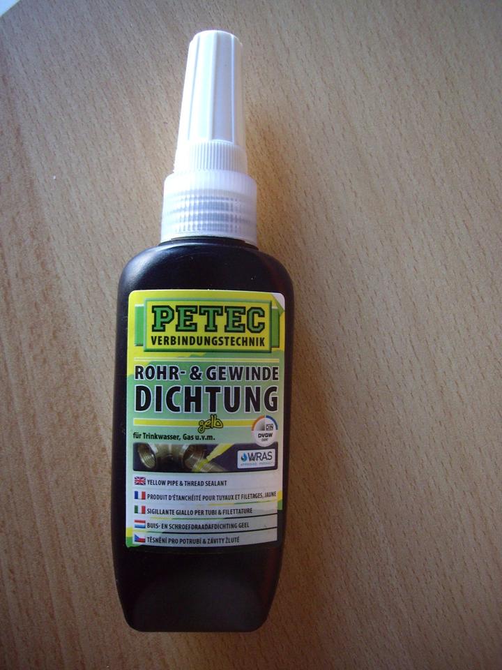PETEC,Rohr-u.Gewindedichtung,Dichtung,gelb 97217,neu,50ml, in Gräfenhainichen
