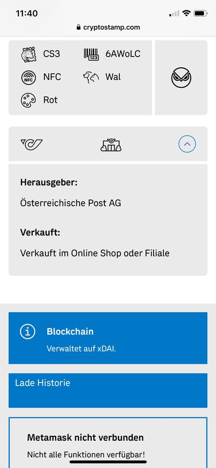 Crypto Stamp 3.0 WAL ROT in Gärtringen