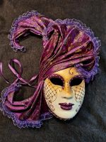 Venezianische Maske 40cm weiss,lila, neu Hessen - Wetzlar Vorschau