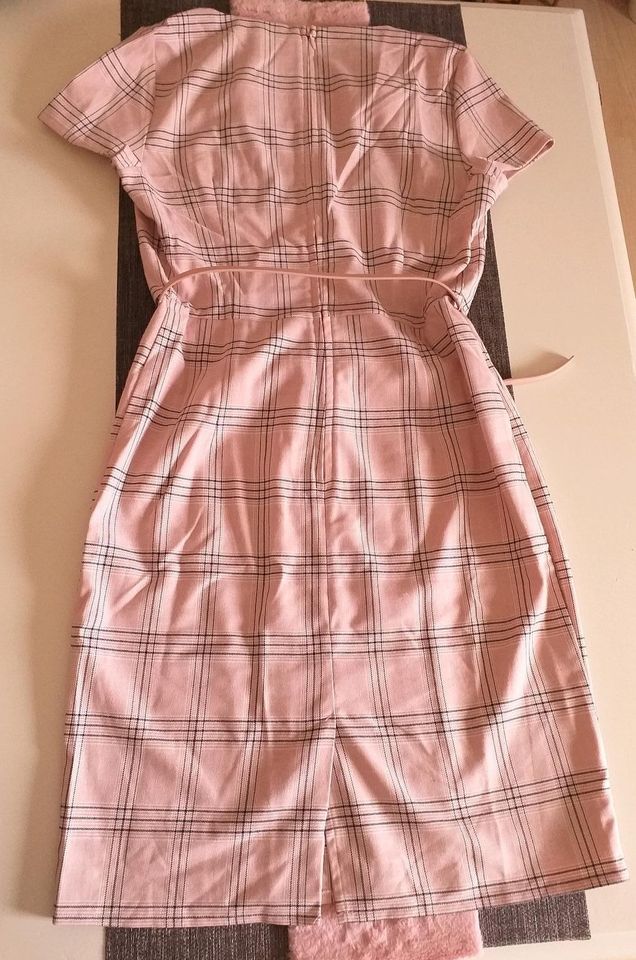 NEU Etuikleid Orsay XS S 34 36 rosa kariert Kleid +Gürtel Karo in Osnabrück