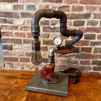 Lampe Steampunk Loft Industrie Werkstatt Oldtimer Upcycling Niedersachsen - Hechthausen Vorschau