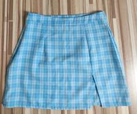 Shein Gr. XS Rock mit Schlitz hellblau weiß kariert Niedersachsen - Neu Wulmstorf Vorschau
