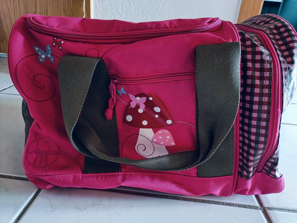 Lässig Kindertrolley / Koffer und Sporttasche pink Fliegenpilz in Hoßkirch