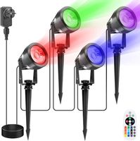 4x LED RGB Spotlight, IP65, Fernbedienung, Multicolour Hannover - Vahrenwald-List Vorschau