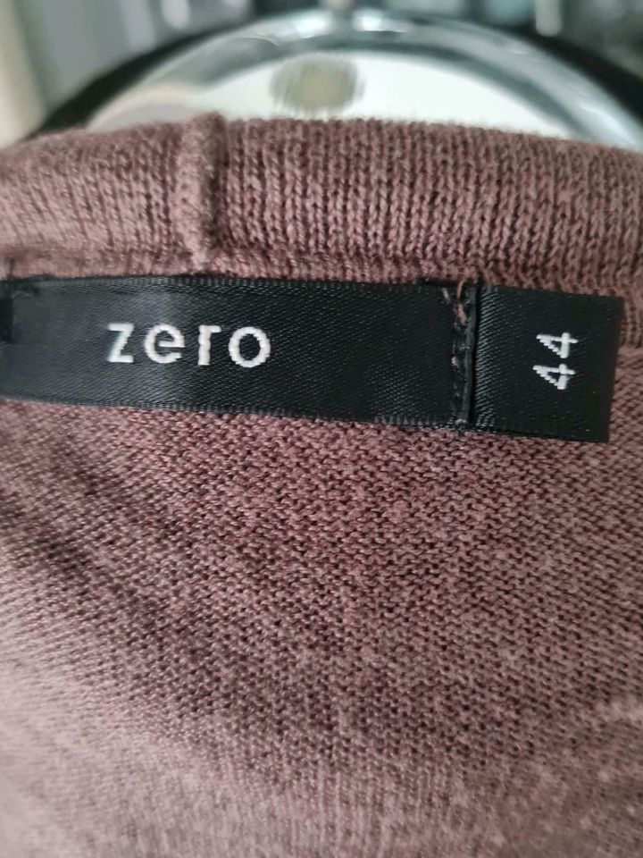 Zero Strickjacke Jacke Bolero Überwurf Kurzjacke taupe 40 42 in Eberstadt