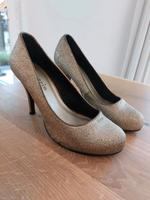 Tamaris Pumps Gold Glitzer Größe 38 High Heels Schuhe mit Absatz Nordrhein-Westfalen - Greven Vorschau