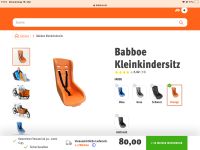 Babboe Kleinkindsitz Kindersitz orange Bayern - Augsburg Vorschau