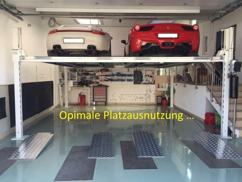 Parklift Doppelparker für 4 Fahrzeuge 4500kg  2200mm Hubhöhe in Ludwigsau
