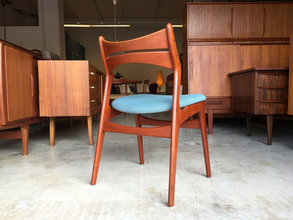 4x 60er Erik Buck Teak chairs danish Mid Century Stühle Esszimmer in Bremen