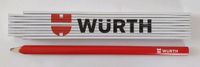 Würth 1 Zimmermannsbleistift/Bleistift + 1 Meterstab/Zollstock Bayern - Pöttmes Vorschau