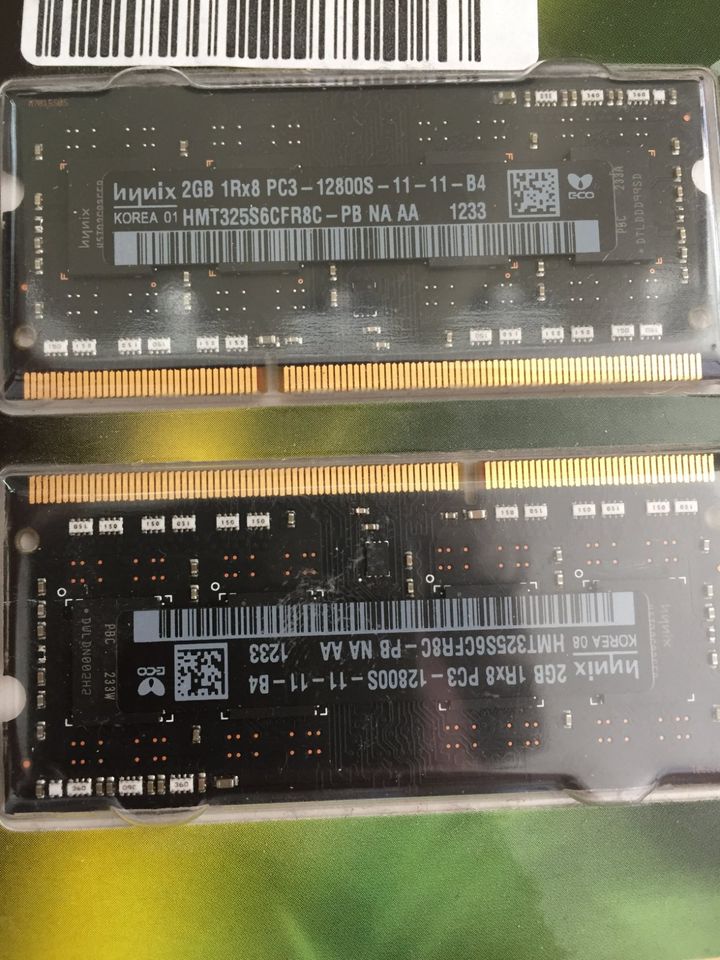 2x 2GB DDR3 RAM 12800S von Apple Mac Mini in Hamburg