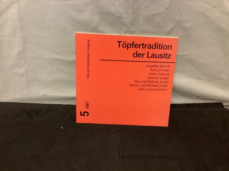 Katalog „Töpfertradition der Lausitz“–Neue Dresdner Galerie, 1987 in Chemnitz