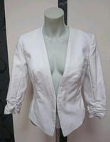 Elegant Blazer Jacke Sommer weiß 3/4 Ärmel gr M 38 Sachsen-Anhalt - Muldestausee Vorschau