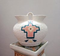 Vase Krug Keramik Inka Maya Stile weiß bunt Thüringen - Bad Frankenhausen/Kyffhäuser Vorschau
